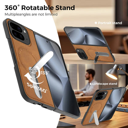 Magnetic Leather Case with Stand For Pixel Fold