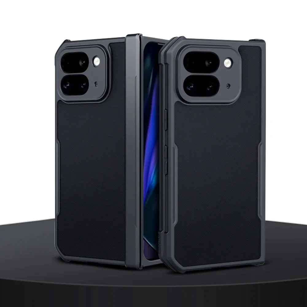Hinge Covered Shockproof Case With Screen Protector