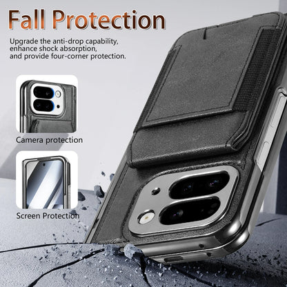 Leather Wallet Case with Stand & Card Holder