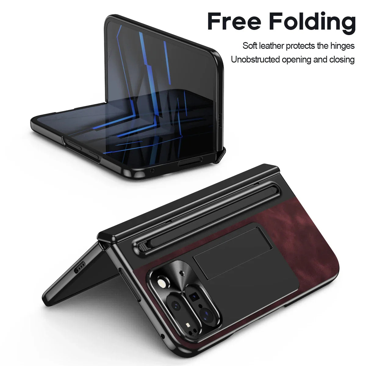 Leather Case With Pen For Pixel 10 Pro Fold