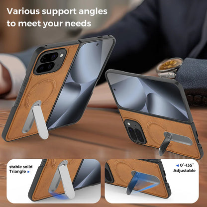 Magnetic Leather Case with Stand For Pixel Fold