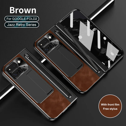 Leather Case With Pen For Pixel 10 Pro Fold