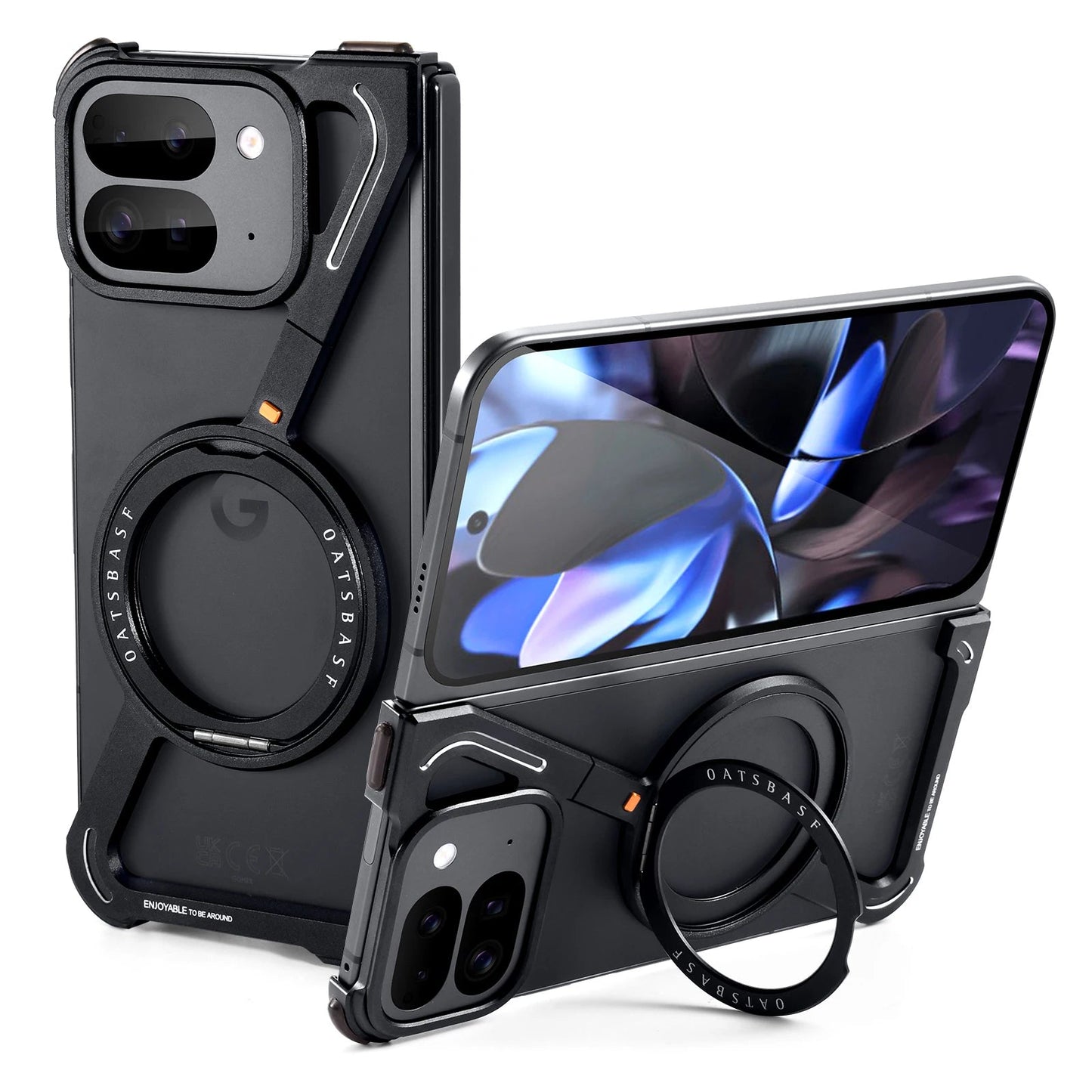 Magnetic Frameless Case & Rotatable Stand